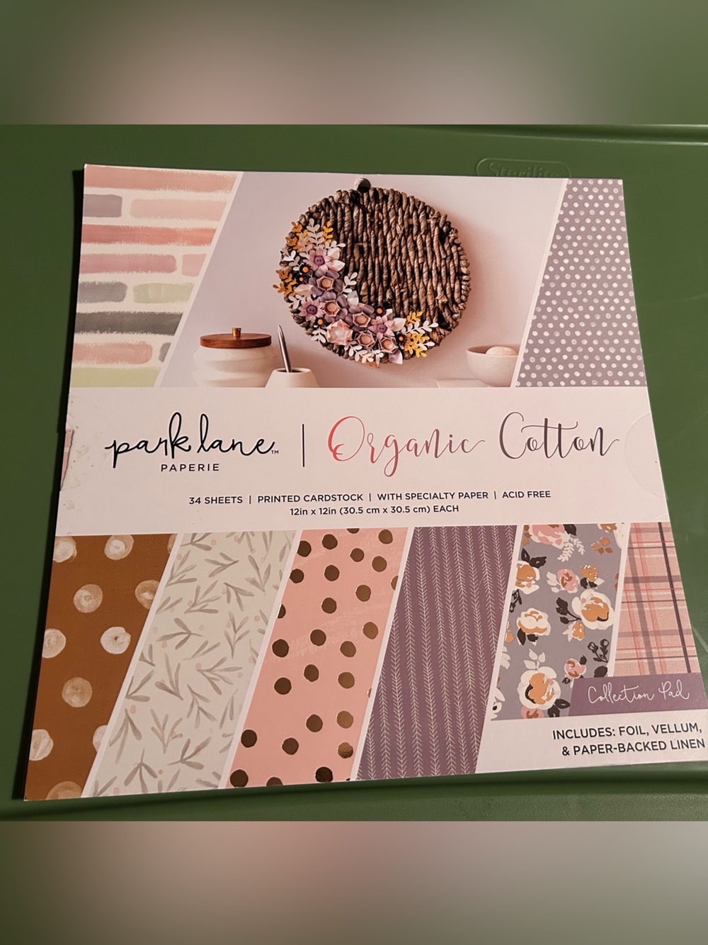 Park Lane Pink and Mauve Patterned Paper Pack